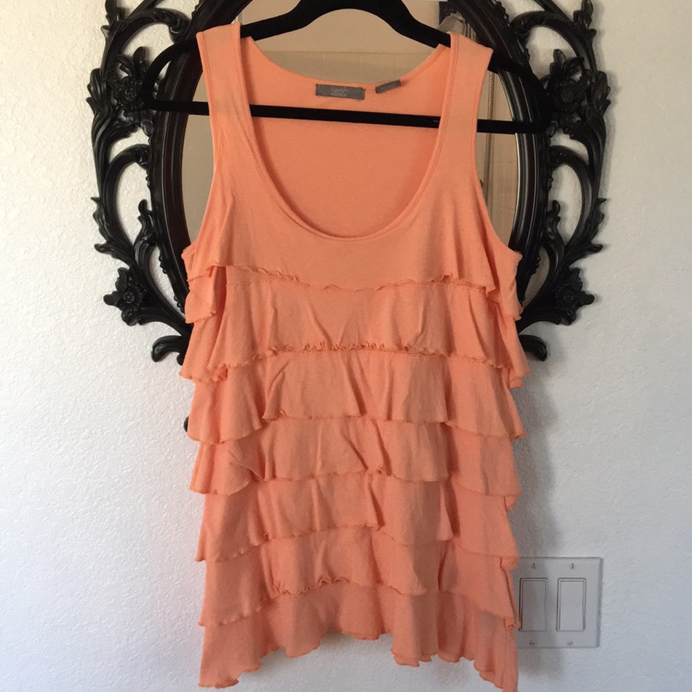 Ruffles all around Tank